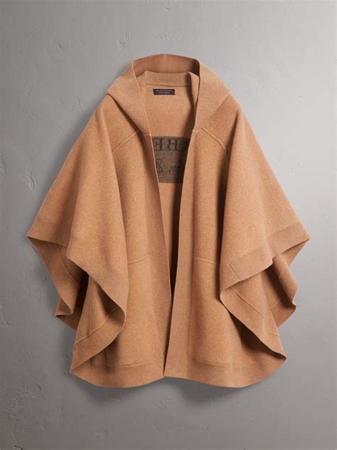 burberry wool blend cape|Burberry poncho shawl pockets.